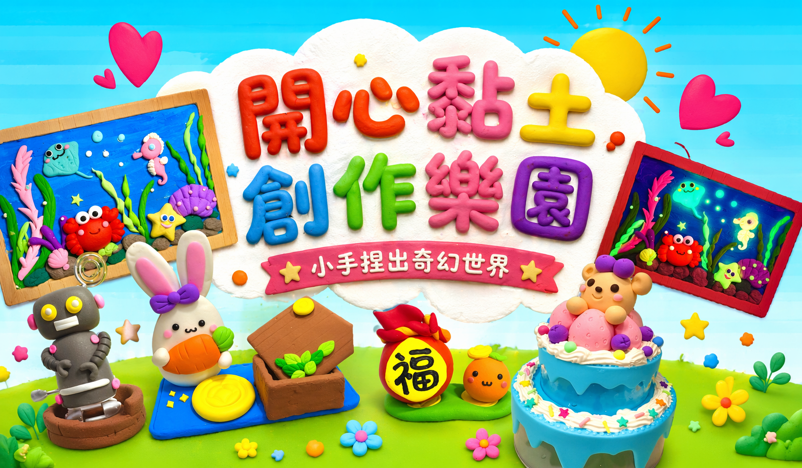 開心黏土創作樂園【2026夏令營】