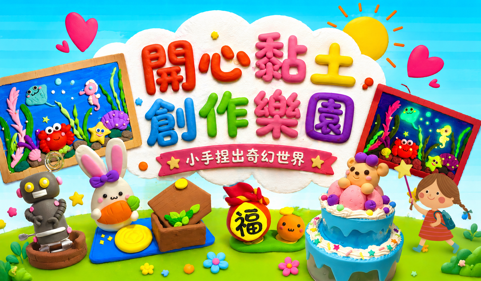 開心黏土創作樂園【2026夏令營】