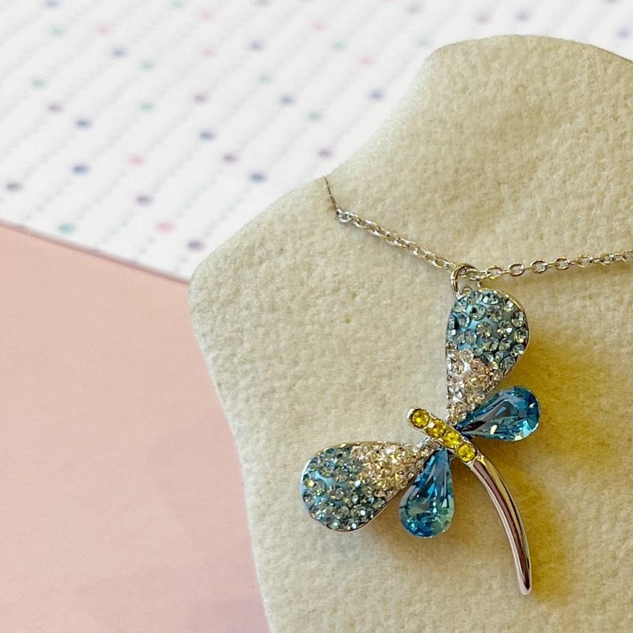 兒童珠寶設計師_藍蜻蜓項鍊